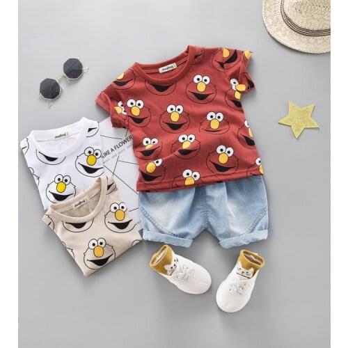 2021 Spring Baby Boy Clothing Set Summer T-Shirt Cartoon Children Boys Outwear Shorts Cowboy Suit for Kids Outfit 1 2 3 4 Years