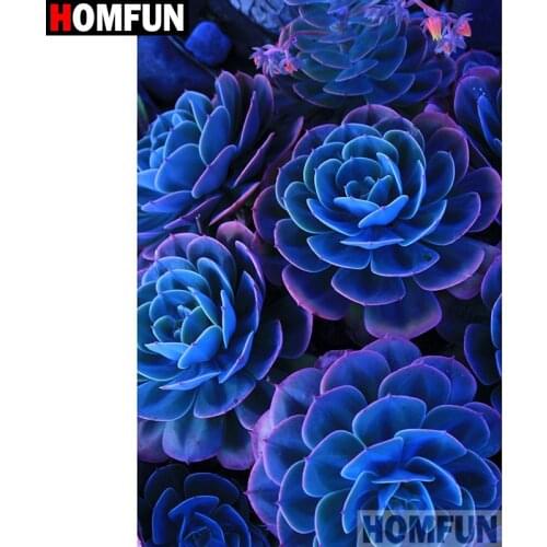 HOMFUN Full Square/Round Drill 5D DIY Diamond Painting "Flower landscape" 3D Embroidery Cross Stitch 5D Home Decor Gift A26970