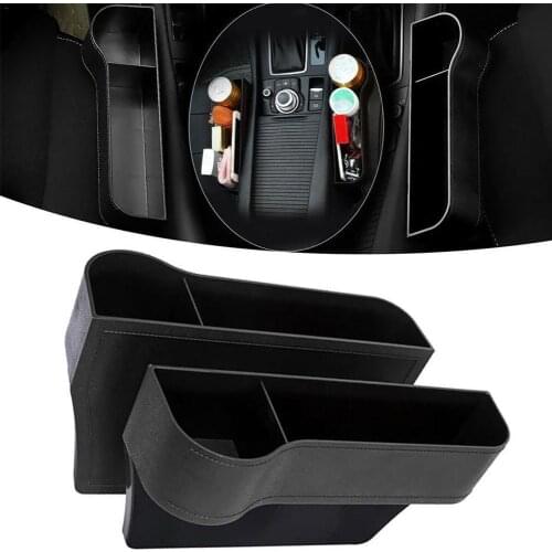 Car Seat Crevice Storage Box Cup Drink Holder Seat Organizer Pocket Cards For Phone Keys Stowing Gap Tidying Y9A1
