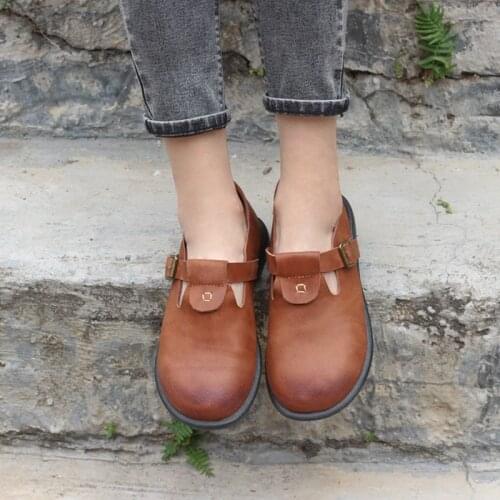 Womens Flat Shoes Slip on Loafers Summer Barefoot Shoes 100% Genuine Leather Womens Ballerina Flats Casual Woman Shoes