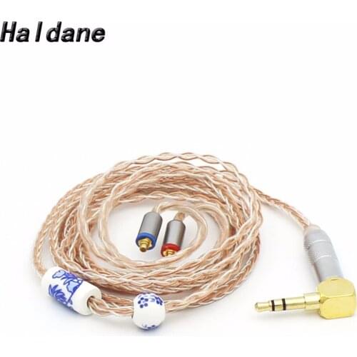 Free Shipping Haldane DIY1.2m MMCC Earphone Upgrade Cable for SE215 SE846 SE535 UE900 MMCX Audio Upgrade Silver Plated Cable