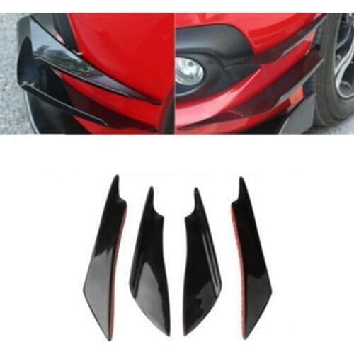 4pcs/set Car Front Bumper Lip Decoration Diffuser Spoiler For Suzuki Jimny The Kizashi Grand Vitara SX4 VITARA Works Baleno Cele