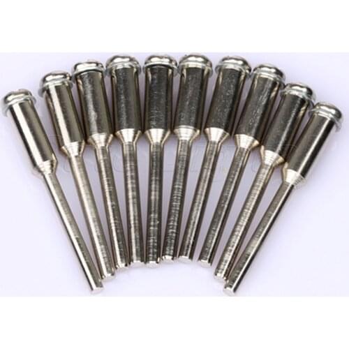 10Pcs Dremel Accessories Cut-Off Wheel Holder Polishing Mandrel 2.35mm Shank Diamond Cutting Disc Arbor Mandrel For Rotary Tool