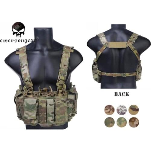 EmersonGear MF Style UW IV Chest Rig 500D Molle Tactical Vest with Multi-pockets for EDC Tools EM7329