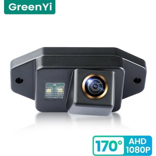 GreenYi 170° HD 1080P Car Rear View Camera for Toyota Land Cruiser 120 Series Toyota Prado 2700 4000 2002-2009 Night Vision AHD