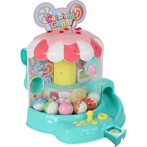 Toy Childrens Scratch Crane Machine Mini Scratch Clip Doll Electric Coin Educational Game Console 1804