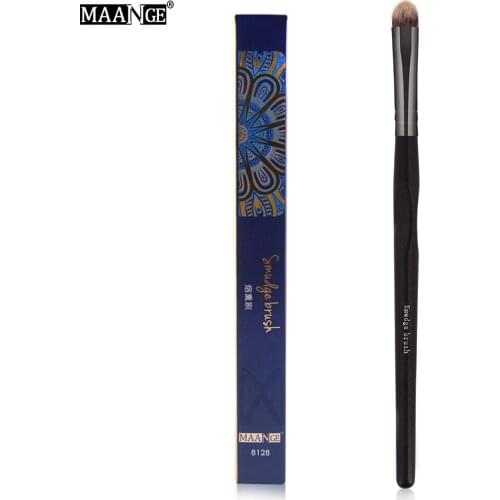 MAANGE 1pcs Eyes Makeup Brush Eyeshadow Powder Facial Nasal Shader Contour Brushes Make Up Brush Blending Cosmetics Tool Wooden