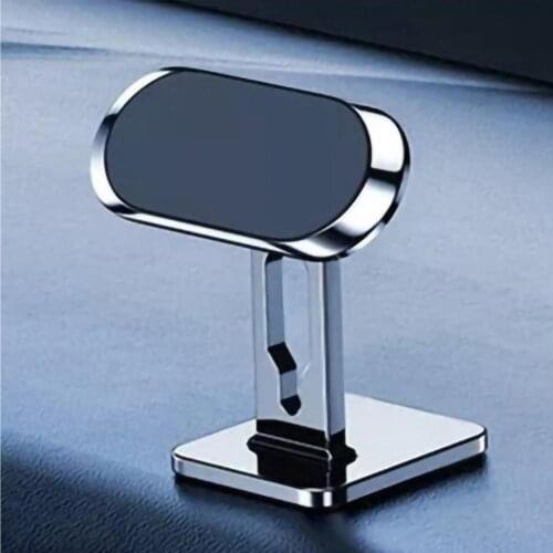 Magnetic Car Phone Holder 360 Degree Mini Strip Shape Stand Metal GPS Car Mount Stand Dashboard Windshield Bracket Accessories