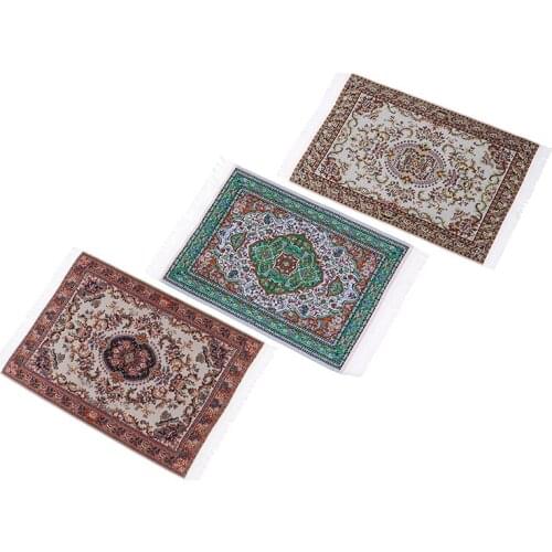 1/12 Scale Dollhouse Miniature Turkish Style Area Rug/Carpet/Mat Floor Coverings for Dolls House Any Rooms Furniture Decoration