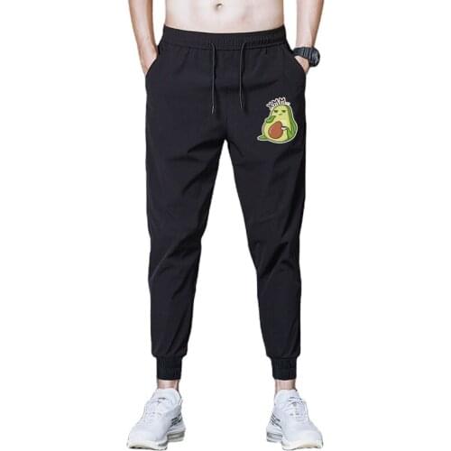 Clothing Avocado Graphic mens casual pants 2021 fashion mens casual fitness pants mens outdoor cycling sports pants