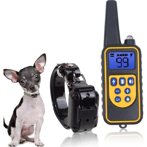 800M Dog Training Equipment Collar Professional Chain for 3 Dogs Small Large Bark With Remote Control 3 Mode Dog Training Collar