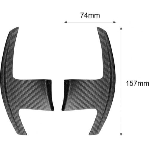 2Pcs Paddle Shifters Convenient Anti-rust Carbon Fiber Anti-scratch Shifter Extension for BMW F90 Car Interior Accessory Sticker