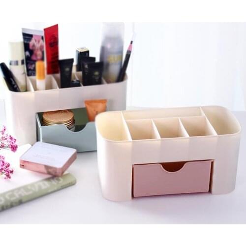 Sundry storage basket student desktop snack storage box plastic cosmetic storage box household kitchen sorting makeup Organizers