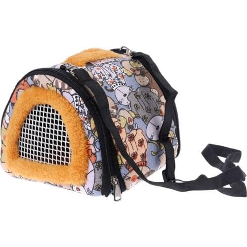 Portable Hamster Carrier Small Pet Travel Pounch Bag Outdoor