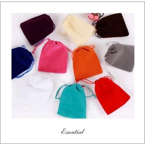 Direct Manufacturer high quality drawstring velvet bag mobile phone accessories gift jewelry packing pouch custom and wholesale