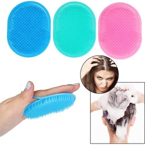 1Pc Adults Hair Comb Brush Pocket Travel Portable Beard Mustache Palm Hair Styling Tools Scalp Massage Black Shampoo Comb