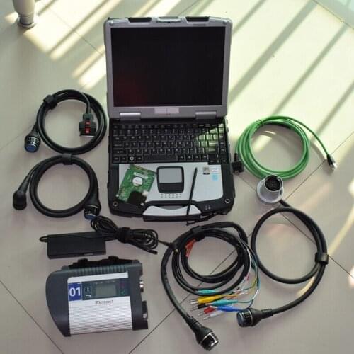 With 4GB CF30 Laptop and HDD/SSD Sets auto diagnostic professional tool MB Star C4 For MB Car/Truck SD Connect C4 Multiplexer