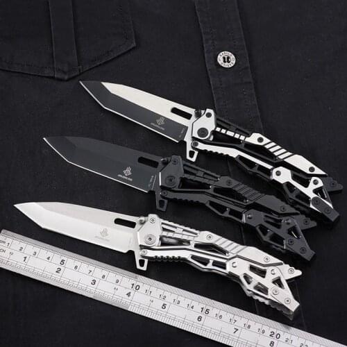 All-steel folding knife household fruit cutting tool kitchen cutting knife high hardness stainless steel steel forging