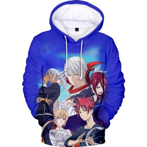 Spirit of Eat Halberd 3D Hoodies Men/women/kids Hot Long Sleeve Sweatshirts Food Wars Shokugeki No Soma 3D Hoody Streetwear Tops