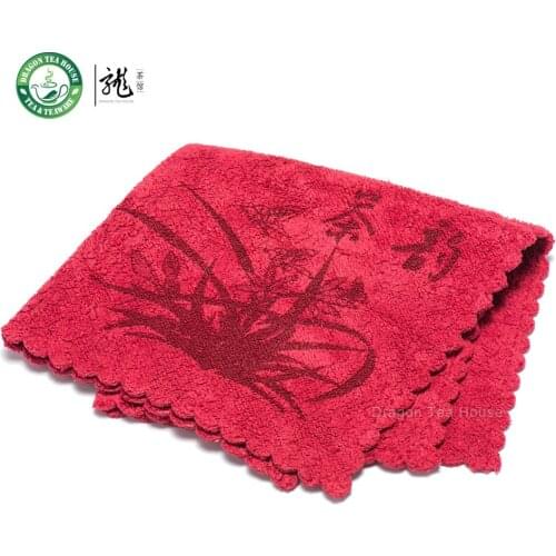 High Quality Chinese Gongfu Tea Table Cleaning Cloth Towel 30*30cm Red