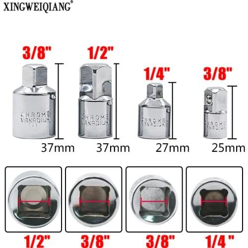 XINGWEIANG 4pcs ratchet socket adapter reducer converter set toolkit 1/4 "3/8" 1/2 " Sleeve