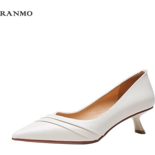 2021 spring new pointed high heels womens shoes fashion simple design leather shoes daily commuter shoes women shoes high heel