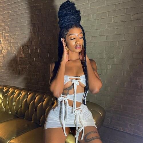 Sexy Slash Neck Mini Dress Summer Women Sleeveless Bandage Bodycon Sundresses Femme Hot Party Short Dresses Vestidos