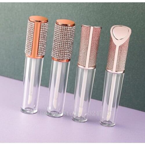 5ml Round Lip Gloss Tubes High Grade Clear Plastic Empty Lip Gloss Containers lipgloss Bottles Cosmetic Packaging Containers