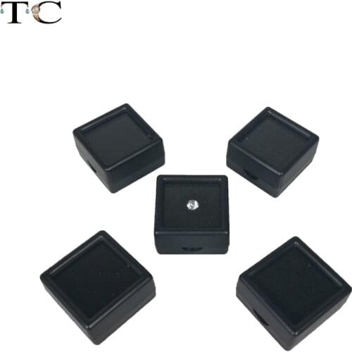 5pcs/lot Loose Diamond Display Box Plastic Diamond Case Stone Storage Box Gem Organizer Holder 3*3*2cm