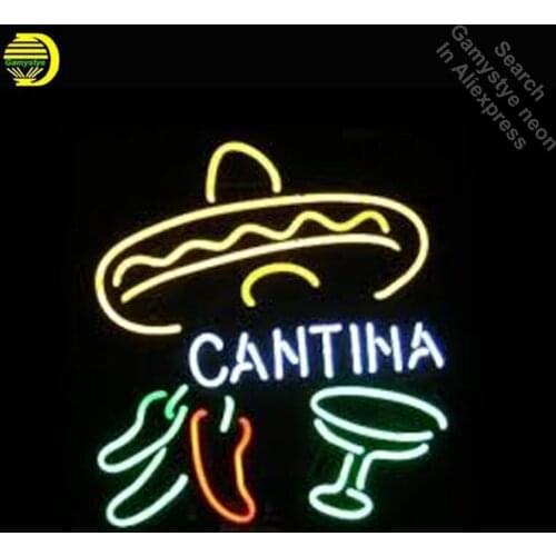Cantina Neon Bar Sign NEON SIGN Neon light GLASS Tube Sign Store Display Handcraft anuncio luminoso Iconic Sign Outdoor Lighting