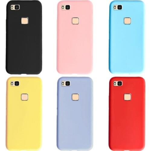 Candy Color Case For Huawei P9 Lite Case 2016 VSN-L21 Soft Silicone TPU Phone Cover Funda For Huawei P9 Lite Cover 2017 PRA-TL10