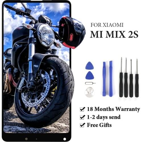 For Xiaomi Mi MIX 2S LCD Display With Touch Screen With Frame Assembly Mobile Phone Replace For Xiaomi Mi MIX 2S LCD Black&White