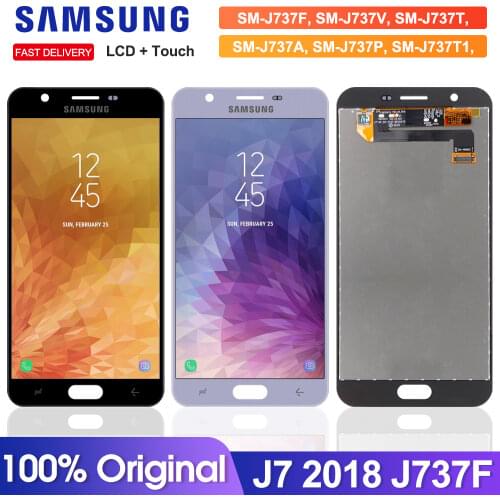 For Samsung Galaxy J7 2018 J737 LCD J737A J737P J737V J737T LCD Display Touch Screen Digitizer Replacement Can Adjust Brightness