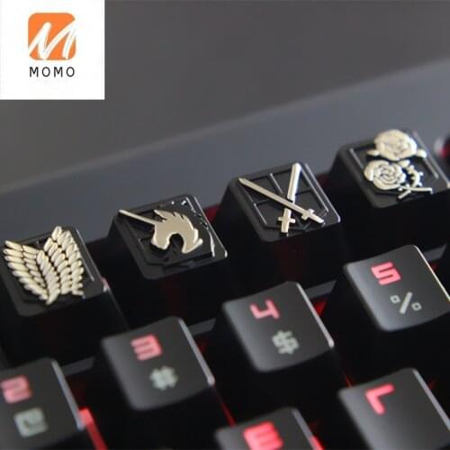 Artisan Zinc Aluminum Alloy Keycaps for MX Switch Mechanical Keyboard R4 Height Custom ESC Keycap