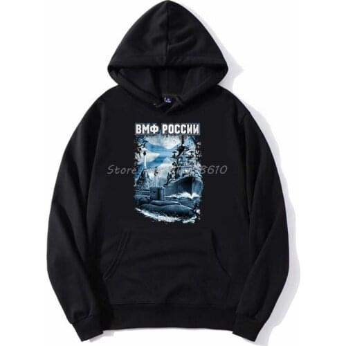 SEA Fleet Navy Hoodies Army Military Men Clothing Russian Russia Men Hooded Fleece Hoodies Sweatshirt Streetwear Harajuku