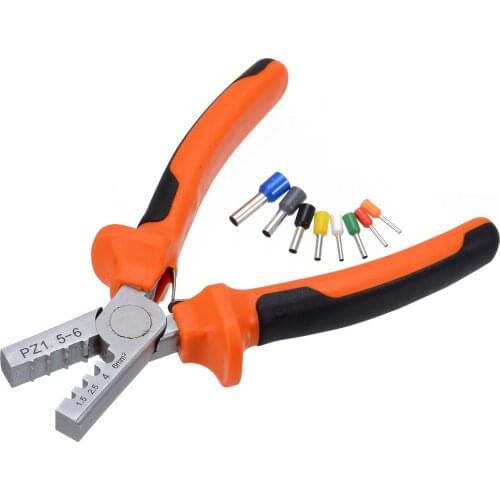 800pcs Cable Wire Terminal Crimp Connectors AWG 10-23 with Ferrule Crimper Plier Hand Tool Kit Set and Plastic Box