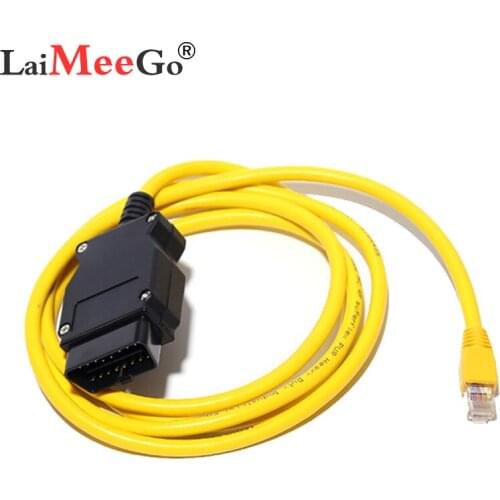 Newest For BMW F Series ENET Ethernet to OBD Interface Cable E-SYS ICOM OBD2 Coding Programming Without CD ESYS ICOM Data cable