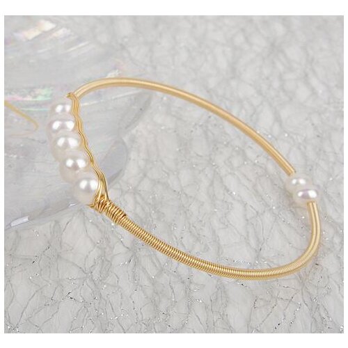 Original Hand woven Winding knitting 14k Gold injection clasp jewelry 100% Natural freshwater Pearl bracelet for women