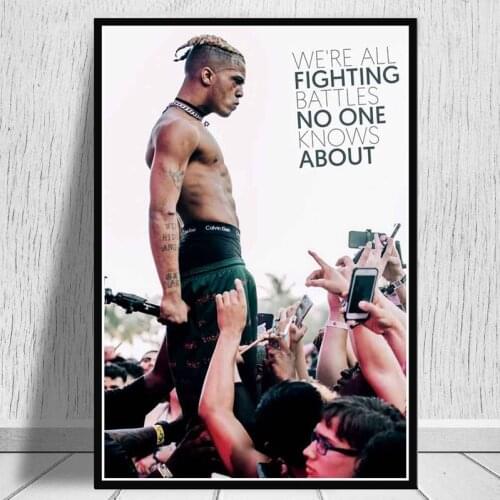 Xxxtentacion Music Rapper Singer Posters And Prints Canvas Painting Pictures On The Wall Decoration Home Decor Cuadro Decorativo