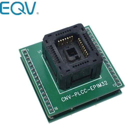 Top Quality Chip programmer PLCC32 adapter socket CNV-PLCC-EP1M32 0324-309 with Board for BIOS PLCC32