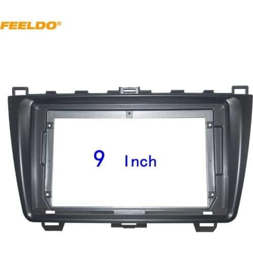 FEELDO Car Audio Fascia Frame Adapter For Mazda 6 Atenza 9" Big Screen 2DIN Dash Fitting Panel Frame Kit #HQ6862
