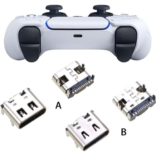 Type-C Charger Socket Micro USB Power Connector Compatible with PS5 Controller Replacement 95AF