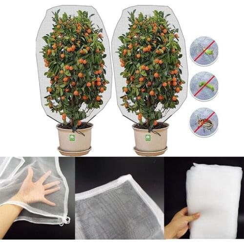 Garden Plant cover net Fruit Vegetable Protection Cover Barrier Bag Bug Net Garden Tools Nylon 100*140cm 180x180cm o1