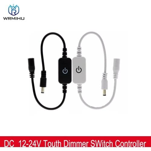 DC12-24V 4A Touch Dimmer Switch LED Controller Adjust Brightness For Single Color 2835 5050 5630 Led Strip Light