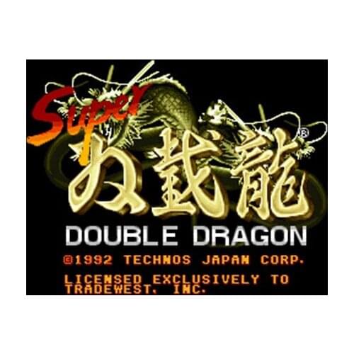Super Double Dragon NTSC Version 16 Bit 46 Pin Big Gray Game Card For USA Game Players