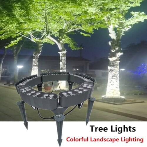 Outdoor Landscape Lighting Tree Light Pillar Lights Waterproof Led Underground Light Outdoor for Garden Villa Yard Lawn Path