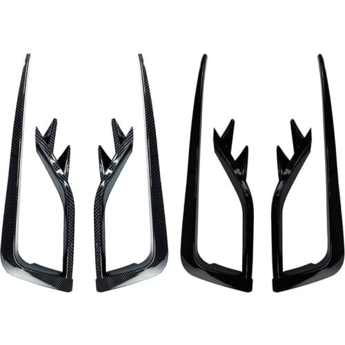 1 Pair Car Front Fog Lamp Eyebrow Wind Knife Eyelid Cover Frame ​for Golf MK7.5 2017-2020 Fog Light Eyebrow