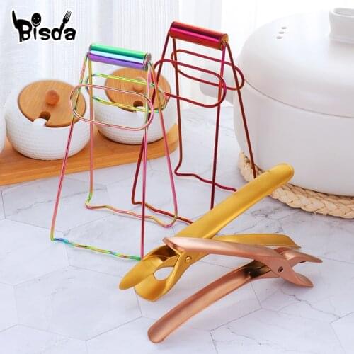 2Pcs Stainless Steel Kitchen Clip Set Plate Dish Pan Clamp Heat Proof Kitchenware Picking Bowl Cup Tools