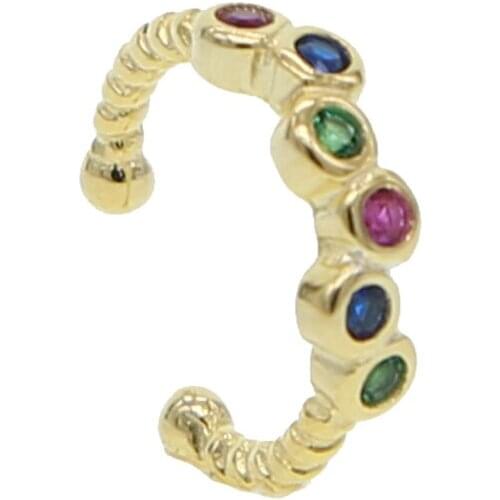 2019 Tiny ear cuff 1 Pc minimal minimalist ear bone Ear Cartilages clip on earrings 925 sterling silver cz cuff earring