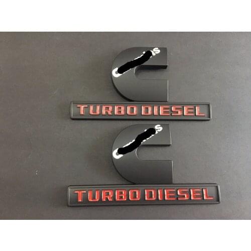 2500 3500 BLACK Turbo Diesel Decal Nameplate Emblem M-opar